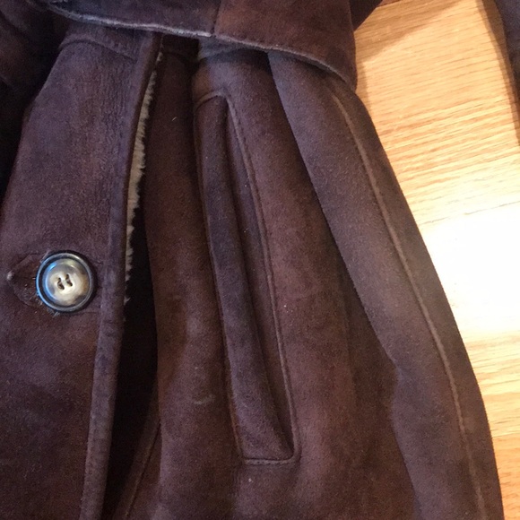 🌟HP 2X🌟 Shearling Coat In Chocolate Brown - Picture 10 of 15